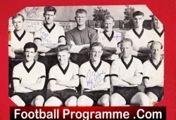 Southport Football Team Squad Picture Multi Autographed 1961/62