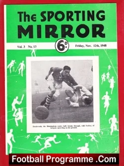 Sporting Mirror Football Soccer Magazine 1948 – November