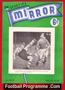 Sporting Mirror Football Soccer Magazine 1948 – April