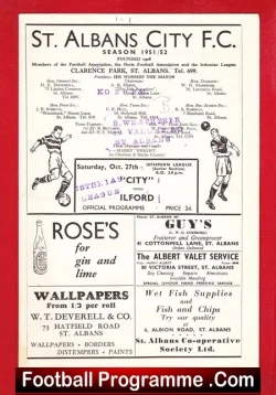 St Albans City v Ilford 1951