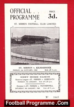 St Mirren v Kilmarnock 1960