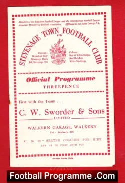 Stevenage Town v Trowbridge Town 1964