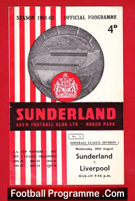 Sunderland v Liverpool 1961