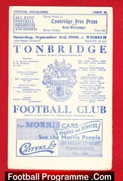 Tonbridge v Wisbech Town 1960