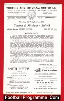 Tooting Mitcham v Enfield 1965