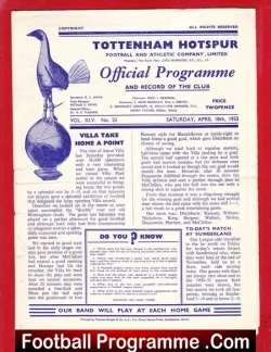 Tottenham Hotspur v Arsenal 1953 – Reserves Match