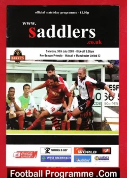 Walsall v Manchester United 2005 – Pre Season Friendly Match