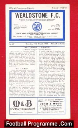 Wealdstone v Enfield 1963