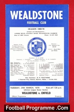 Wealdstone v Enfield 1970