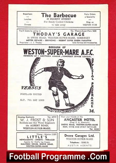Western Super Mare v Portland 1963