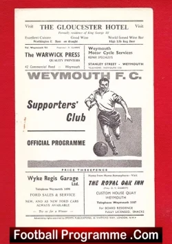 Weymouth v Chippenham Town 1962