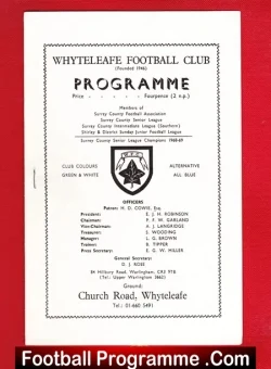 Whyteleafe v Ashtead 1970