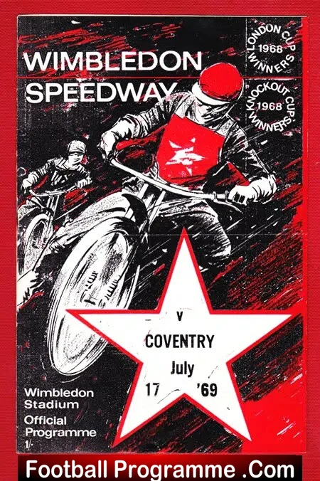 Wimbledon Speedway v Coventry 1969
