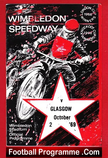 Wimbledon Speedway v Glasgow 1969