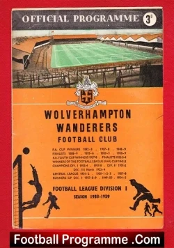 Wolves Wolverhampton v WBA 1959 – Champions