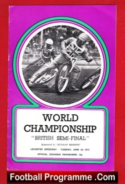 World Championship British Speedway Semi Final 1972 – Leicester