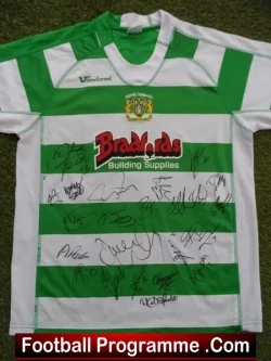 Yeovil Town Signed Football Shirt Autographed Team 2018/19 - football memorabilia