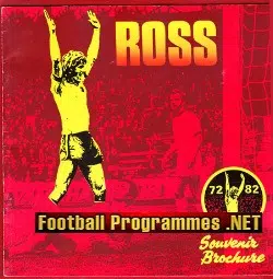 Ross Jenkins Testimonial Brochure Benefit Match Watford 1982