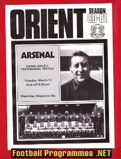 Vilma Angell Testimonial Benefit Game Orient 1981