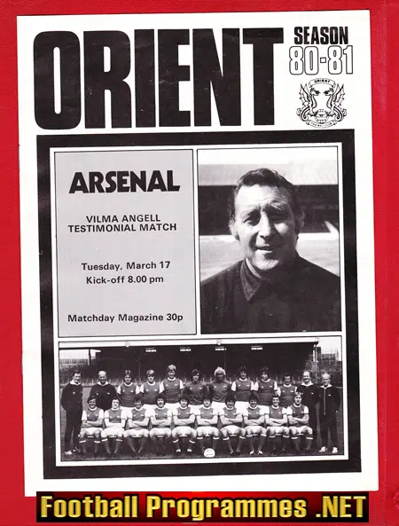Vilma Angell Testimonial Benefit Game Orient 1981