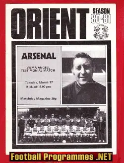 Vilma Angell Testimonial Benefit Game Match Orient 1981