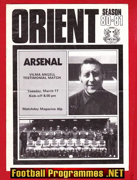 Vilma Angell Testimonial Benefit Game Match Orient 1981