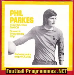 Phil Parkes Testimonial Benefit Match Wolves 1978
