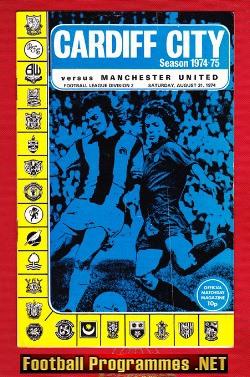 Cardiff City v Manchester United 1974