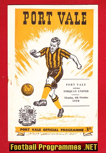 Port Vale v Torquay United 1958