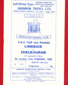 Limerick v Shelbourne 1959 – FAI Cup Ireland