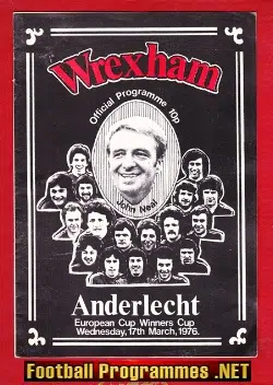 Wrexham v Anderlecht 1976 – ECWC