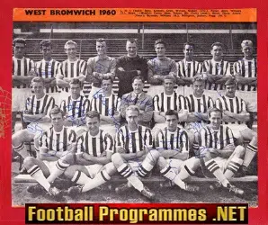 West Bromwich Albion Football Multi Signed Picture 1960 B ROBSON