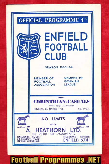 Enfield v Corinthian Casuals 1963