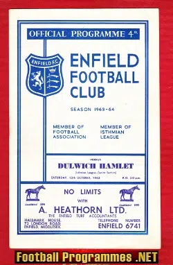 Enfield v Dulwich Hamlet 1963