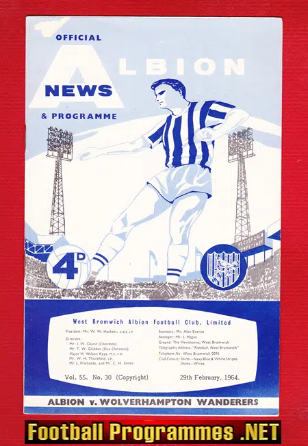 West Bromwich Albion v Wolves 1964