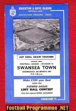 West Bromwich Albion v Swansea Town 1967