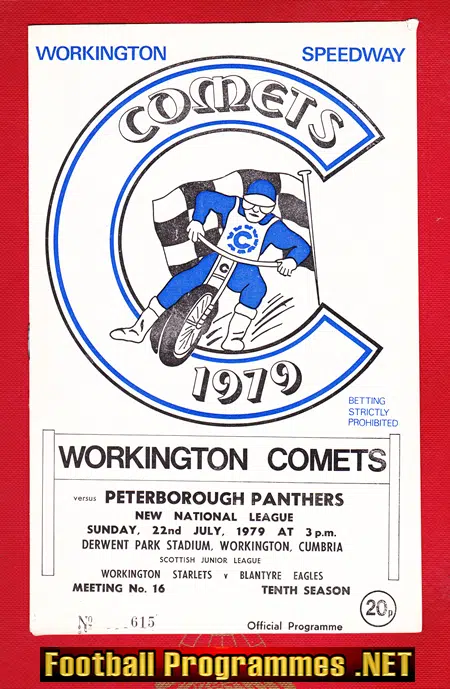 Workington Speedway v Peterborough 1979