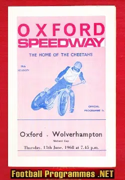 Oxford Speedway v Wolverhampton 1968