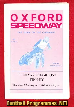 Oxford Speedway - Champions Trophy 1968