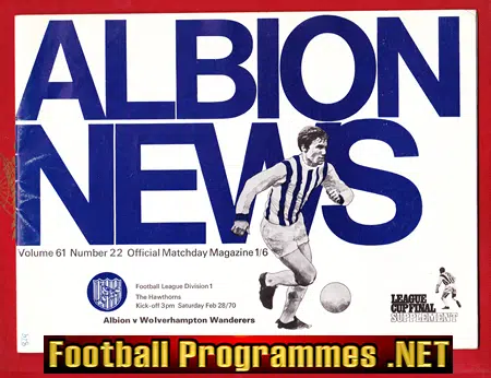 West Bromwich Albion v Wolves 1970