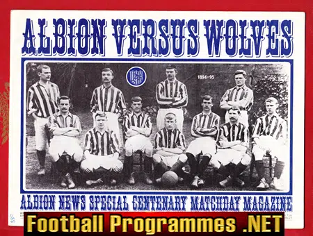 West Bromwich Albion v Wolves 1971 – Special Centenary Issue