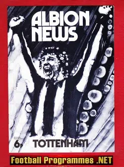 West Bromwich Albion v Tottenham 1972