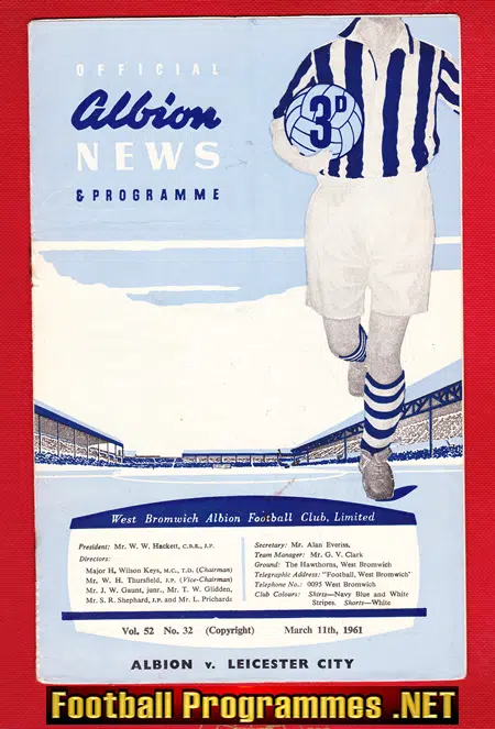 West Bromwich Albion v Leicester City 1961