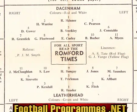 Dagenham v Leatherhead 1959