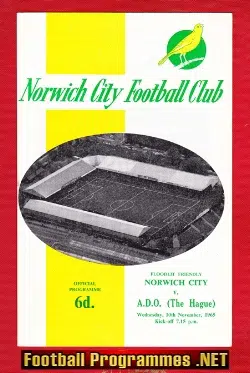 Norwich City v ADO 1965 – Floodlight Match – The Hague