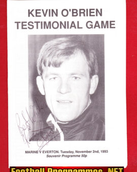 Kevin O’Brien Testimonial Benefit Match Marine 1993 – Signed