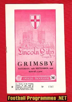 Lincoln City v Grimsby Town 1956