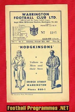 Warrington Rugby v Leeds 1947