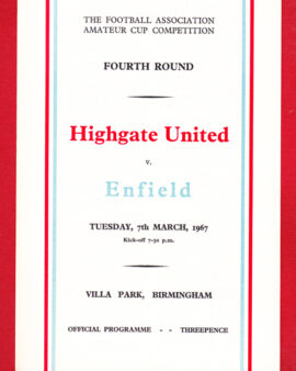 Highgate United v Enfield 1967 – Amateur Cup 4th Round