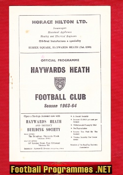 Haywards Heath v Rye United 1964 – Sussex League
